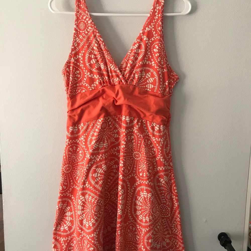 Activewear sundress in coral
